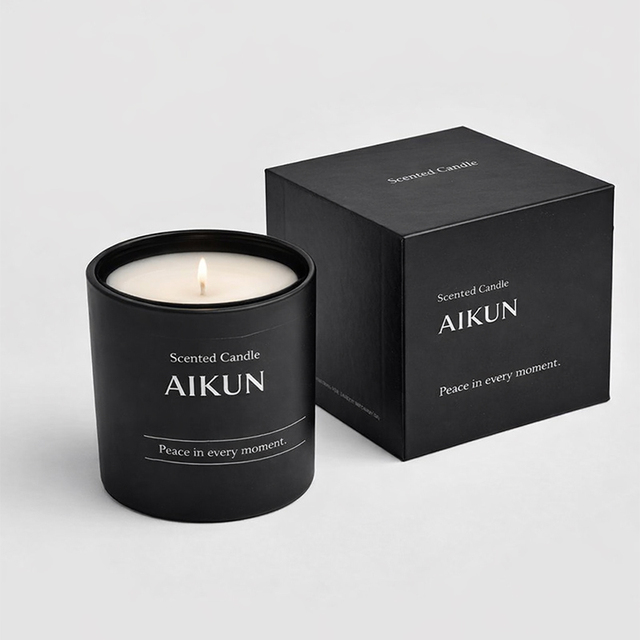 AIKUN Elegant Fragrance Candle Custom Fragrance Soy Wax Aromatherapy Candle for Bedroom Relaxation