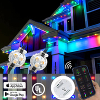 Luz LED RGB para Aleros, Exterior, Impermeable IP68, Chip UCS2904, Control por Aplicación, para Iluminación Decorativa Interior/Exterior