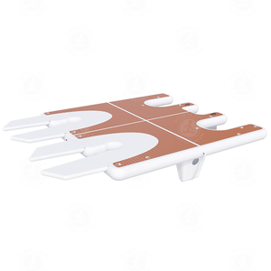 Île flottante de loisirs gonflables de parc aquatique extérieur commercial de prix usine avec l'île flottante de tréfilage de tente - Product Image 4