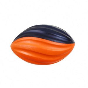 Vente directe usine – Balle anti-stress en spirale style rugby avec logo personnalisable, pour la relaxation et l'exercice de la préhension, balles jouets en gros - Product Image 4