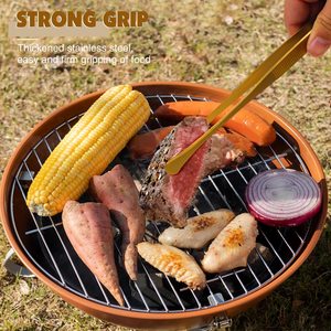 Kingwise Kitchen, juego de pinzas de <span class=keywords><strong>Chef</strong></span> de acero inoxidable de 6/8/10/12 pulgadas, pinzas largas para alimentos con puntas dentadas, pinzas para alimentos para cocinar - Product Image 6