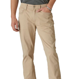 Personalizado marca Casual clásico algodón suave luz <span class=keywords><strong>Slim</strong></span> <span class=keywords><strong>Fit</strong></span> recto hombres vestido Chino caqui Pantalones - Product Image 1