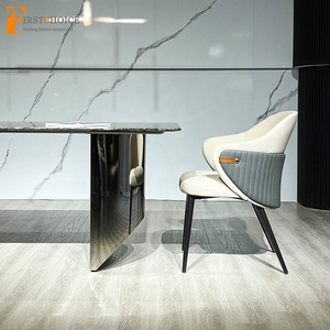 Pietra naturale sala da pranzo set mobili mobili tavolo piccolo marmo tavolo da pranzo 4 sedie - Product Image 3