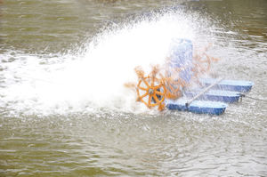 Aerador de Rodas de Pás FUTI com Refrigeração a Água, 3HP, 6 Impulsores, em Aço Inoxidável, com 3 Motores - Product Image 3