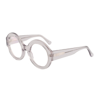 Haute Qualité Femmes Fantaisie Design Vintage Rond Grand Cadre Lunettes En Acétate