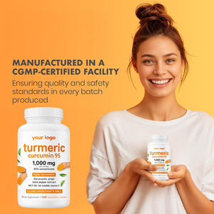 강황 커큐민 보충제, 트리팔라 함유, 1회 제공량당 2250mg, GMO 프리, 비건 캡슐, 성인용, 전반적인 건강 증진 - Product Image 5