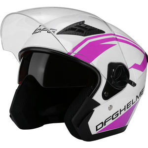 หมวกกันน็อคแบบเปิดหน้าสำหรับขับขี่รถจักรยานยนต์ไฟฟ้าเลนส์คู่สำหรับสี่ฤดูกาลพร้อมวัสดุ ABS สีดำด้านใน - Product Image 6