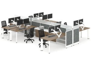 Panneaux de confidentialité du système de cloison de bureau modulaire à faible hauteur pour les espaces de coworking de l'école de bureau à domicile-Moderne Durable Facile - Product Image 2