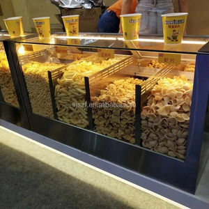 Vitrina Calentadora de Palomitas Comercial de Acero Inoxidable con Iluminación LED Personalizable para Snack <span class=keywords><strong>Bar</strong></span> - Product Image 4