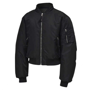 Blouson Bomber Personnalisé Réversible pour Homme, Col Tressé, Coupe Courte, en Nylon, Grande Taille, Style Rétro, Multi-Poches, Streetwear - Product Image 3