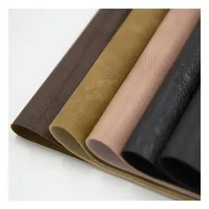 Kulit rol vinil sintetis PVC performa tinggi tahan air untuk kain Sofa kulit imitasi