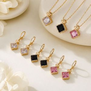 Jewelry Set Wholesale New Fashion 18K Gold Plated Brass Zircon for Women Wedding Party Gift - Product Image 3