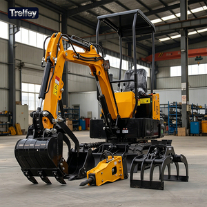 Mini-excavatrice sur chenilles de 1 tonne, petite pelleuse, CE EPA Euro 5, manuel d'utilisation <span class=keywords><strong>PDF</strong></span>, guide d'entretien bilingue, facile à lire - Product Image 1