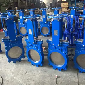 Iron knife gate valve price as per DIN body material GG25 and GG40