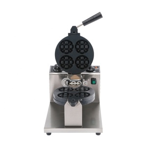 Mini Máquina para Hacer Waffles Comercial de Acero Inoxidable, Estilo Belga, Desmontable, Eléctrica, para el Hogar, Automóvil y Hoteles, con Placas Extraíbles - Product Image 2