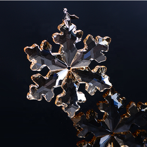 Décoration de Noël, ange suspendu, pendentif, cristal transparent, flocon de neige en verre, ornements brillants, décoration de voiture - Product Image 2