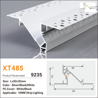 Profil Saluran Aluminium Anodized Tahan Air untuk Lampu Strip LED Luar Ruangan