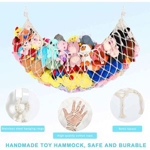 Toy Storage Stuffed Animal <b>Hammock</b> Plush Toy Organizer with Hanging Hooks Large Mesh Toys Organizer Net for Kid - Product Image 5
