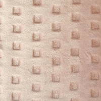 Tissu en peluche minky 100 % fibre de polyester - Tissu super doux à motif carré pour la conception de vêtements pour bébés