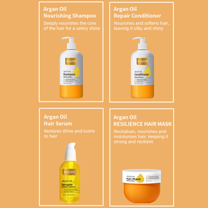 Kit de Cuidado Capilar con Aceite de Argán, Hidratación Intensa, Restauración Suave <span class=keywords><strong>para</strong></span> <span class=keywords><strong>Tratamiento</strong></span> Capilar Diario en Salón, Spa, Servicio de Etiqueta Privada Personalizada - Product Image 2