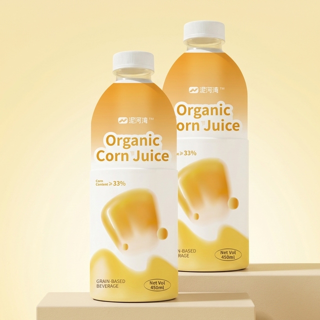 Organic Corn Flavored NFC Fresh Squeezed Sweet Low-Fat Sucrose-Free Corn Juice 240ml PP Bottle Bulk Box Private Label