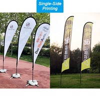 Drapeaux plume personnalisés pour la publicité promotionnelle en extérieur, vente en gros de drapeaux de plage volants