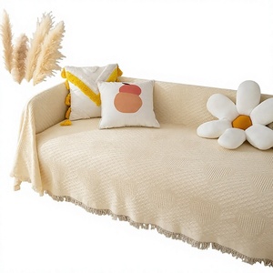 Funda de Sofá de Alta Gama Todo Incluido, Estilo Ins, Popular <span class=keywords><strong>en</strong></span> Internet, Color Beige Sólido, Resistente a Arañazos de Gato, Para Todas las Estaciones - Product Image 1