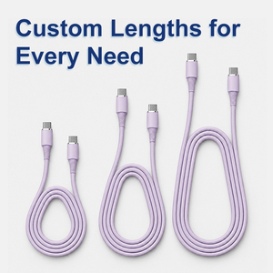 <span class=keywords><strong>สาย</strong></span>เคเบิลข้อมูลซิลิโคนแม่เหล็กชนิด Type-C ถึง Type-C 100W สีม่วง, 30 # 4C+24 # <span class=keywords><strong>สาย</strong></span>ชาร์จ 4C 16 พิน, <span class=keywords><strong>สาย</strong></span>ชาร์จแบบ A/A ยาว 100 ซม. สำหรับ Macbook - Product Image 5