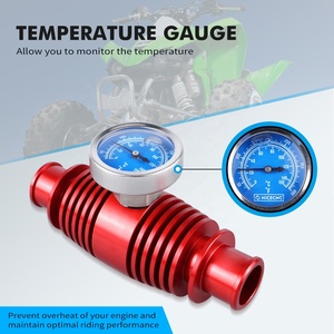 NICECNC Radiator in Line <strong>Water</strong> <strong>Temperature</strong> <strong>Gauge</strong> Cooler for Yamaha YFZ450R/SE 2009-2015 2016-2020 2021 2022 2023 - Product Image 3