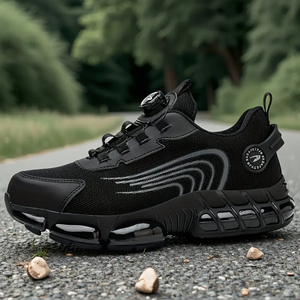 Chaussures de sécurité pour hommes, anti-perforation, résistantes à l'usure, bottes à embout en acier, chaussures de sport durables pour les travailleurs du secteur de la construction - Product Image 4