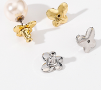Attaches de boucles d'oreilles plaquées or 18 carats, remplacements sécurisés pour boucles d'oreilles lourdes et tombantes, adaptées aux peaux sensibles et hypoallergéniques
