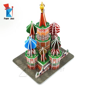Nhà máy sản xuất Russia Saint Basil Nhà thờ giấy nổi tiếng xây dựng cho trẻ em giáo dục 3D EPS bọt câu đố - Product Image 5