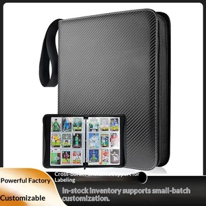 Album de cartes Pokémon personnalisé transfrontalier en PU sergé à 9 compartiments, pochette double face avec porte-cartes en papier détachable - Product Image 2