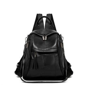 กระเป๋าเป้สะพายหลังสะพายข้างสะพายไหล่ข้างเดียว, กระเป๋าเป้สะพายหลังสำหรับสุภาพสตรีมีพู่ - Product Image 2