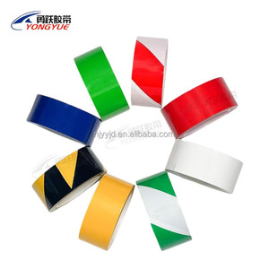 Factory Wholesale 4.8cm*16m Yellow and Black Safety Marking Adhesive <strong>PVC</strong> Warning <strong>Tape</strong> - Product Image 3