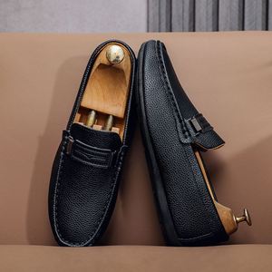 Nouvelle Collection Été 2026 – Mocassins Homme Tendance à Semelle Souple, Respirants, Antidérapants, Doublure en Similicuir, Tige en PU, Style Facile à Enfiler - Product Image 5