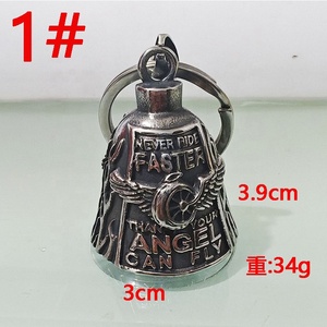 Collar con Colgante de Campana de Motocicleta con Corazón de Guardián Personalizado, Aleación de Zinc Ligera, Joyería Hecha a Mano de Estilo Vintage para Regalo Infantil - Product Image 3