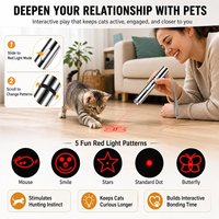 Pointeur laser infrarouge interactif pour chiots, chiens seniors et chats, avec plusieurs modes d'éclairage pour l'entraînement et les récompenses
