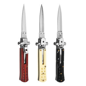 Coltello Pieghevole AKC in Acciaio Inossidabile ad Alta Durezza Personalizzato OEM, Vendita all'Ingrosso di Coltelli Portatili per Sopravvivenza e Campeggio per la Mafia - Product Image 1