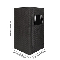Sauna d'angle individuel pour intérieur, léger, télécommandé, portable, type tente à vapeur