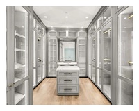 Armoire de rangement modulaire en bois blanche pour chambre à coucher, hôtel, dressing