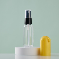 Flacon pulvérisateur vide en plastique de 20 ml, rechargeable, pour parfum ou désinfectant pour les mains, avec anneau porte-clés