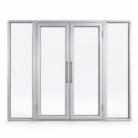 Porte de cloison en acier et verre ignifuge de classe C sur mesure, série 50/60, cloison modulaire intérieure pour bureaux commerciaux