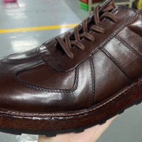 Chaussures Derby rétro allemandes pour hommes, en cuir véritable lavé à l'eau, résistantes aux chocs, à lacets, confortables, en cuir de cheval, fabrication Goodyear