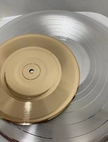 Promotion : Disques décoratifs LP 7, 10 et 12 pouces, couleur or ou argent, pour décoration, pressage de vinyle PVC.