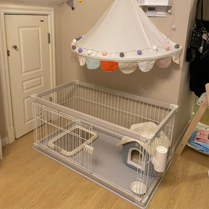 Jaula para Perros de Madera y Metal de Alta Calidad, Duradera, Portátil, para Interiores, Valla para Mascotas, Perros y Conejos - Product Image 2