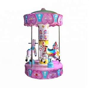 Bon profit équipement de terrain de <span class=keywords><strong>jeu</strong></span> Kiddie Ride Merry Go Round petit carrousel 3 joueurs abeille carrousel <span class=keywords><strong>cheval</strong></span> à vendre - Product Image 5