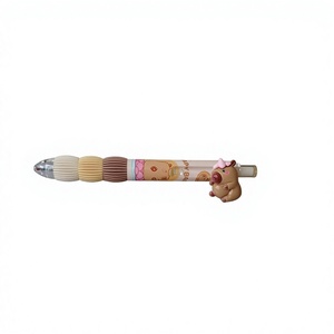 Nuova Penna <span class=keywords><strong>Gel</strong></span> Retrattile a Forma di Capibara, Design Accattivante, Scrittura Fluida, Ideale per Studenti e Pratica Esami - Product Image 3