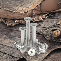 Rivets pleins à tête ronde en acier inoxydable DIN660 de 3,0 mm à 5 mm de diamètre, classe 4.8 et 6.8, finition brillante