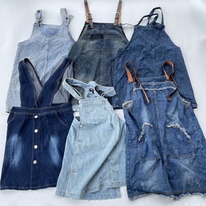 Vintage Jeans Suspender Falda <span class=keywords><strong>Verano</strong></span> Ropa Usada en Fardos Precio Ropa Barata Ropa de Segunda Mano Paquete - Product Image 3